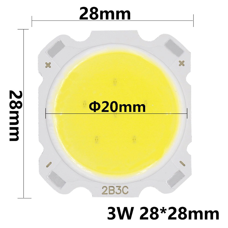 3W/5W/7W/10W COB LED čip, 10ks, DC9-32V 13mm/28mm LED čip pro světlomet 3W/5W/7W/10W COB LED čip, 10ks, DC9-32V 13mm/28mm LED čip pro světlomet
