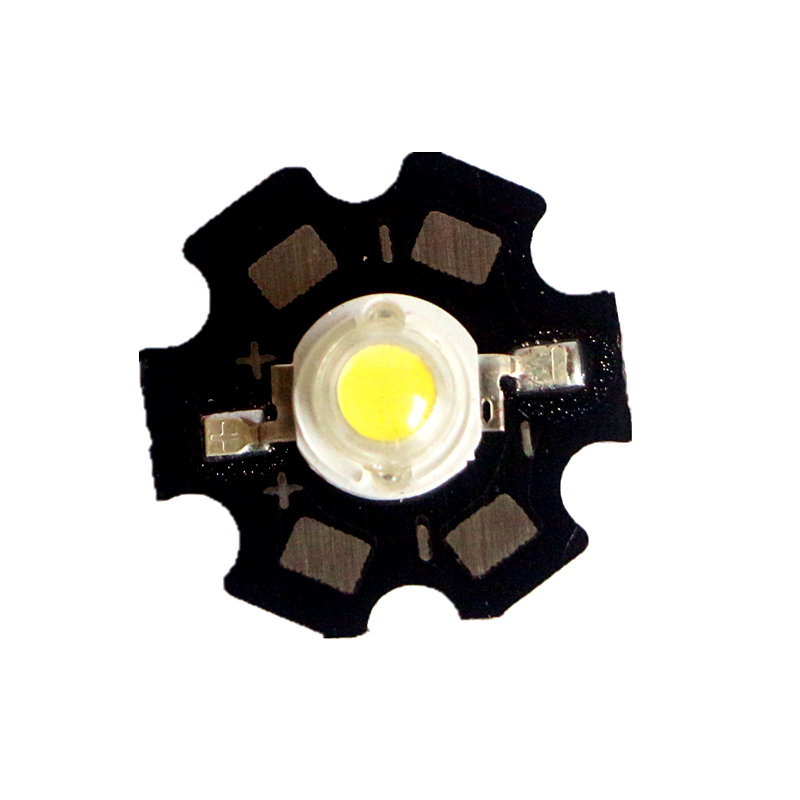 1W/3W 10PCS vysoce výkonné LED světelné korálky s 20mm hvězdicovým platinovým radiátorem PCB