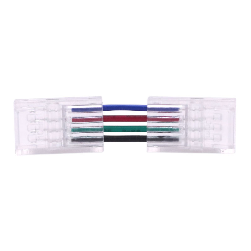 Flexibler 4-poliger LED-Verbindungsstreifen-zu-Streifen-Typ für 8 mm/10 mm RGB-LED-Streifen