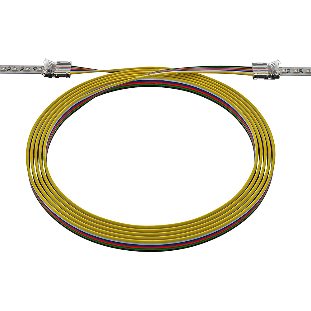 6-polige Hippo-LED-Streifenanschlüsse (3 m Kabel) für 12 mm breite RGBCCT-LED-Streifen 6-polige Hippo-LED-Streifenanschlüsse (3 m Kabel) für 12 mm breite RGBCCT-LED-Streifen