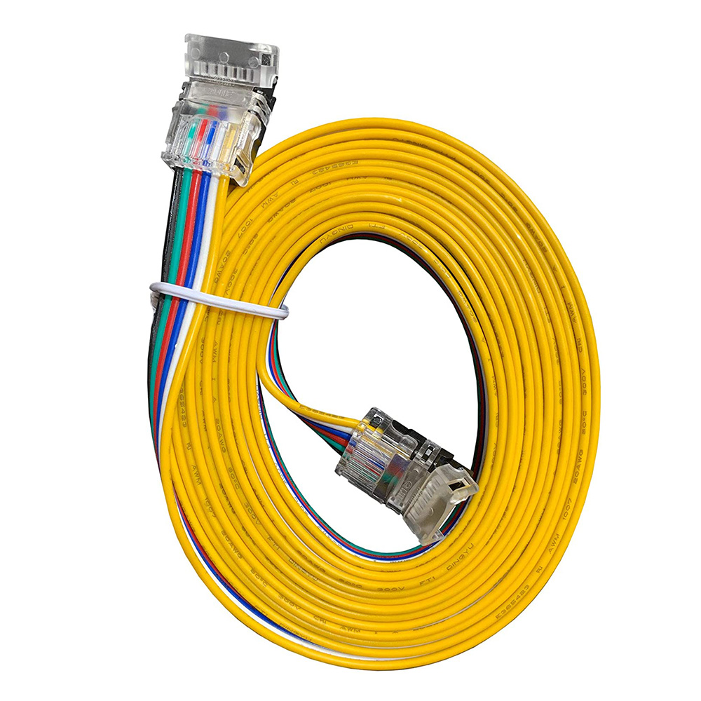 6-polige Hippo-LED-Streifenanschlüsse (3 m Kabel) für 12 mm breite RGBCCT-LED-Streifen 6-polige Hippo-LED-Streifenanschlüsse (3 m Kabel) für 12 mm breite RGBCCT-LED-Streifen