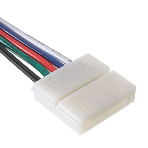 十 Tvar 5kolíkový RGBW LED pásek Nepájený konektor pro 12mm široký 5050 nevodotěsný LED pásek 十 Tvar 5kolíkový RGBW LED pásek Nepájený konektor pro 12mm široký 5050 nevodotěsný LED pásek