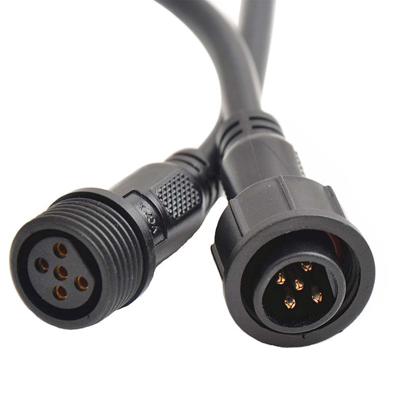 5kolíkový RGBW 5*22AWG samec a samice vodotěsný konektor pro vodotěsná LED pásková světla IP67/68 RGBW 5kolíkový RGBW 5*22AWG samec a samice vodotěsný konektor pro vodotěsná LED pásková světla IP67/68 RGBW