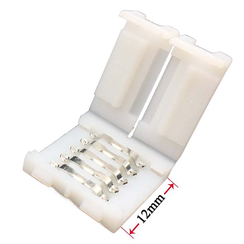 5kolíkový 12MM RGBW 5050 LED světelný pásek Bezpájecí konektorový adaptér pro 5050SMD nevodotěsný RGBW LED pásek 5kolíkový 12MM RGBW 5050 LED světelný pásek Bezpájecí konektorový adaptér pro 5050SMD nevodotěsný RGBW LED pásek