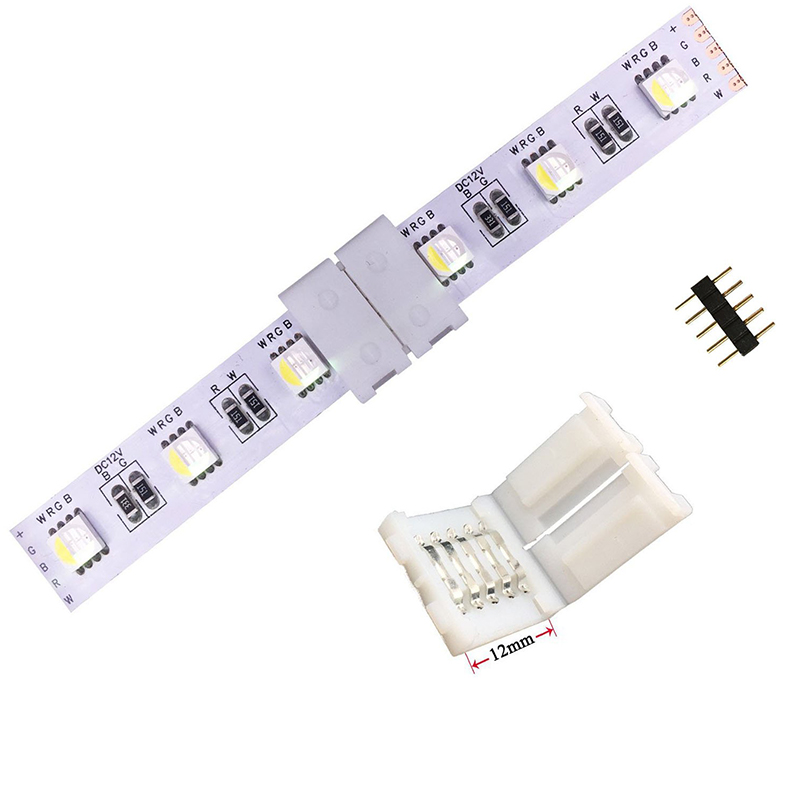 5kolíkový RGBW/RGBWW LED pásek Světlo 12mm široký propojka, RGBW LED pásek 17cm dlouhý konvertorový adaptér Rohový konektor k ovladači, Nepájecí prodlužovací konektor pro RGBW LED pásy 5kolíkový RGBW/RGBWW LED pásek Světlo 12mm široký propojka, RGBW LED pásek 17cm dlouhý konvertorový adaptér Rohový konektor k ovladači, Nepájecí prodlužovací konektor pro RGBW LED pásy