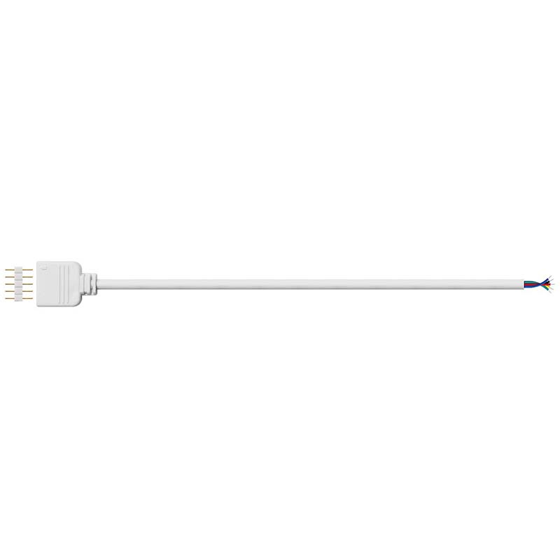 5kolíkový konektor drátěný kabel pro flexibilní 5050 RGBW RGBWW LED pásek světla Odizolování ohnivzdorného materiálu