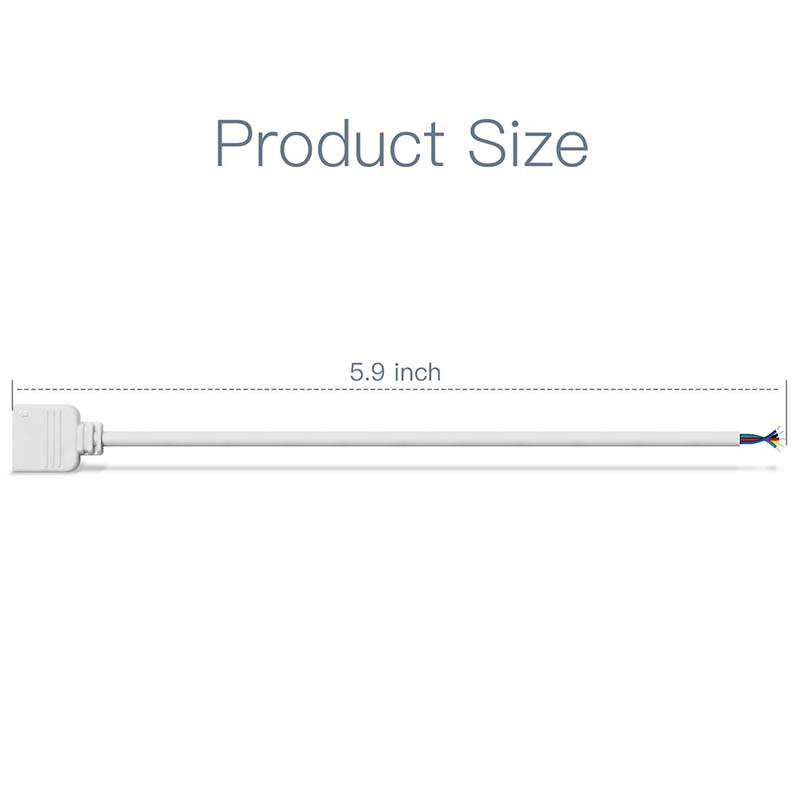 5kolíkový konektor drátěný kabel pro flexibilní 5050 RGBW RGBWW LED pásek světla Odizolování ohnivzdorného materiálu