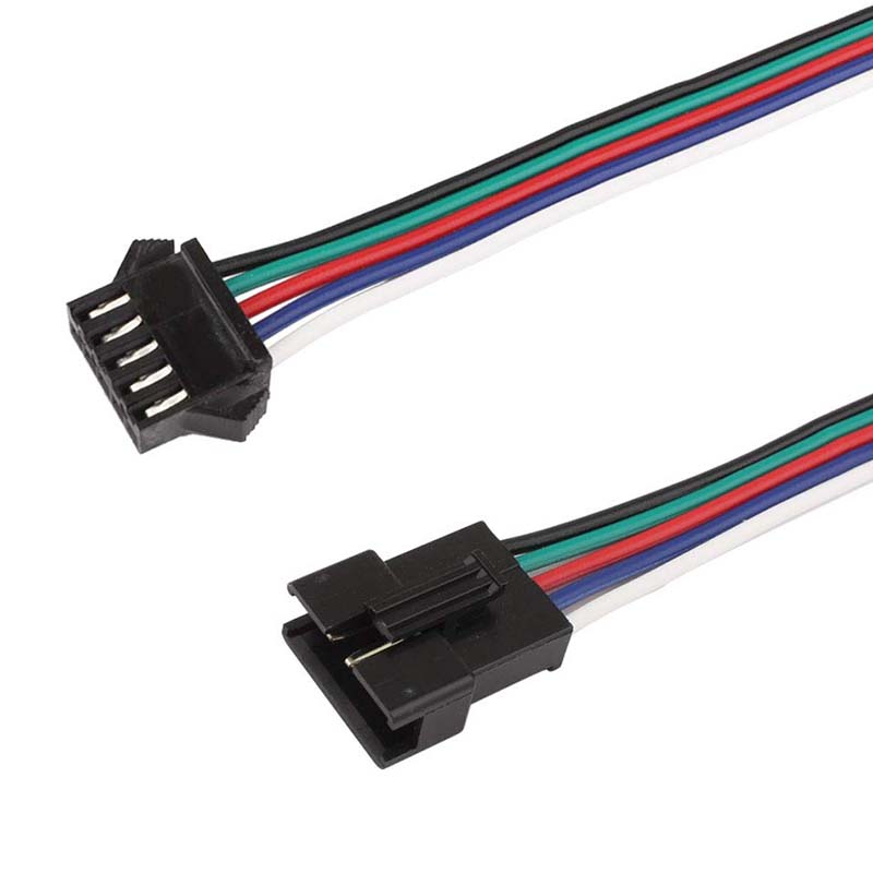 5-poliger Stecker, LED-Strom, Stecker auf Buchse, SM-Drahtkabel-Adapter für 3528 5050 LED-Lichtleiste, 1 Paar