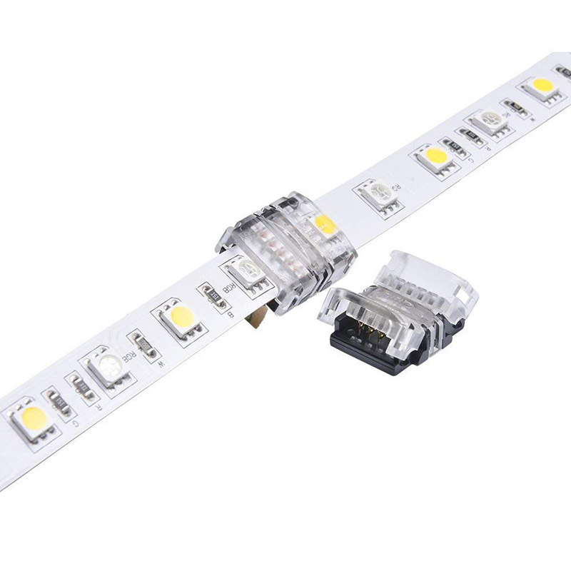 RGBW-LED-Streifen-Anschlussklemme, 5-polig, 12 mm, Platine zu Platine für nicht wasserdichte Klebeband-Lichtverbindung zwischen 2 Segmentstreifen RGBW-LED-Streifen-Anschlussklemme, 5-polig, 12 mm, Platine zu Platine für nicht wasserdichte Klebeband-Lichtverbindung zwischen 2 Segmentstreifen