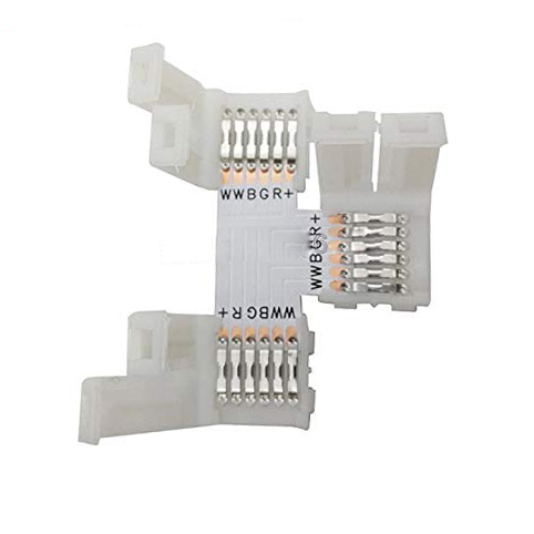 12 mm 6-poliger 6-poliger RGB+CCT-T-Form-Anschluss, kein Löten, einfacher Anschluss für RGB-CCT-LED-Streifen, 6-poliger Anschluss – (T-Form-Set) 12 mm 6-poliger 6-poliger RGB+CCT-T-Form-Anschluss, kein Löten, einfacher Anschluss für RGB-CCT-LED-Streifen, 6-poliger Anschluss – (T-Form-Set)