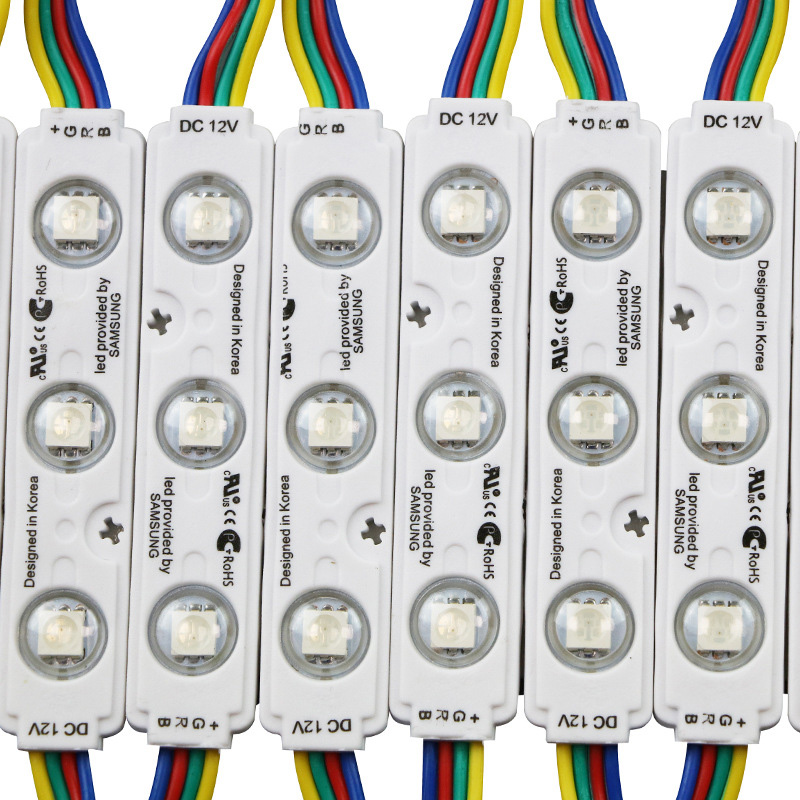 12V 0.72Watt 3 SMD5050 Super jasné LED diody Čtvercový znak konstantního proudu Lineární změna barvy RGB/RGBW LED modul Řetězová světla pro osvětlení kanálových písmen 12V 0.72Watt 3 SMD5050 Super jasné LED diody Čtvercový znak konstantního proudu Lineární změna barvy RGB/RGBW LED modul Řetězová světla pro osvětlení kanálových písmen
