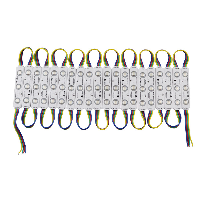 12V 0.72Watt 3 SMD5050 Super jasné LED diody Čtvercový znak konstantního proudu Lineární změna barvy RGB/RGBW LED modul Řetězová světla pro osvětlení kanálových písmen 12V 0.72Watt 3 SMD5050 Super jasné LED diody Čtvercový znak konstantního proudu Lineární změna barvy RGB/RGBW LED modul Řetězová světla pro osvětlení kanálových písmen