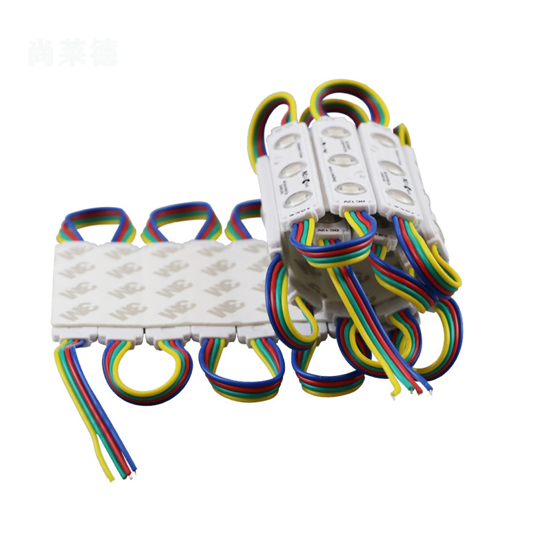 12V 0.72Watt 3 SMD5050 Super jasné LED diody Čtvercový znak konstantního proudu Lineární změna barvy RGB/RGBW LED modul Řetězová světla pro osvětlení kanálových písmen 12V 0.72Watt 3 SMD5050 Super jasné LED diody Čtvercový znak konstantního proudu Lineární změna barvy RGB/RGBW LED modul Řetězová světla pro osvětlení kanálových písmen