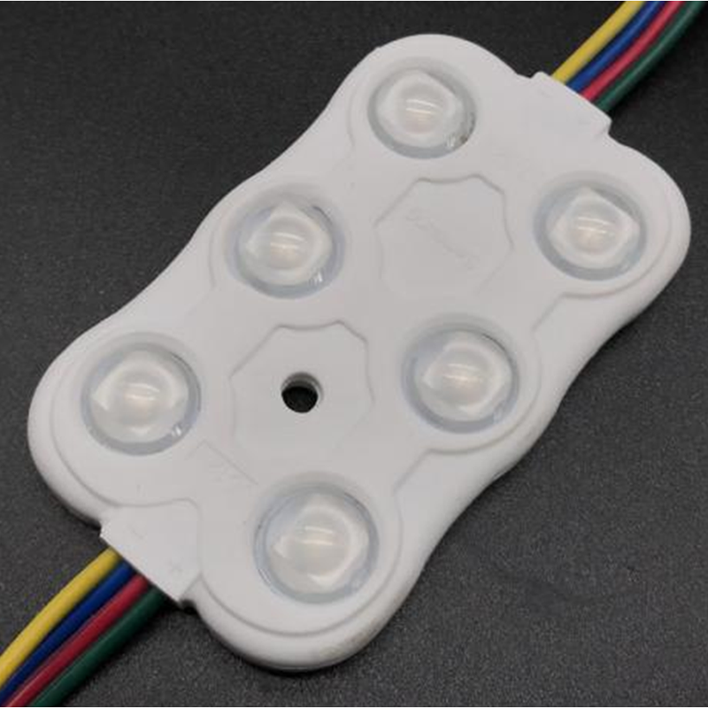 DC12V 1.44W RGB Změna barvy 65*40mm SMD5050 High CRI 90 Super Bright Linear Sign Modules, Modul pro změnu barvy řetězová světla, 20 ks/řetězec
