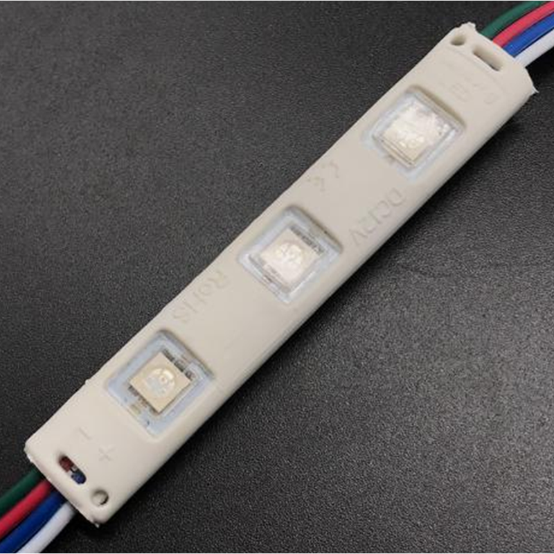 DC12V 0.72W RGB Color Change 7613mm SMD5050 High CRI 90 Super Bright Linear Sign Modules, Color Changing Module String Lights, 20Pcs/String