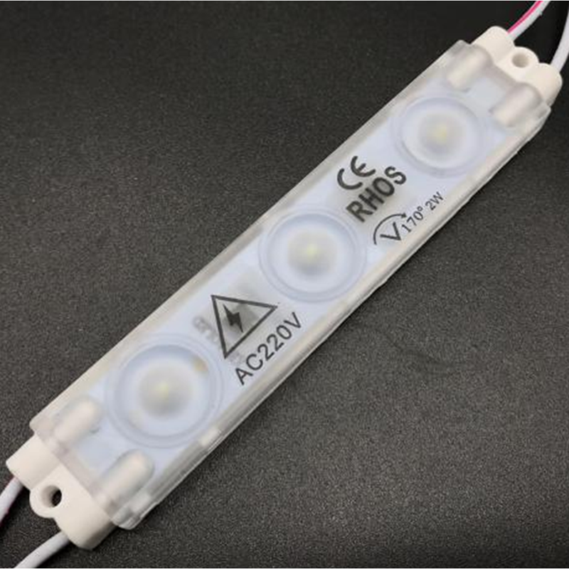 AC110/220V 2W 7 Colors Optional 108*21mm SMD2835 High CRI 90 Super Bright Linear Sign Modules, Single Color Waterproof IP65 LED Module String Lights, 20Pcs/String