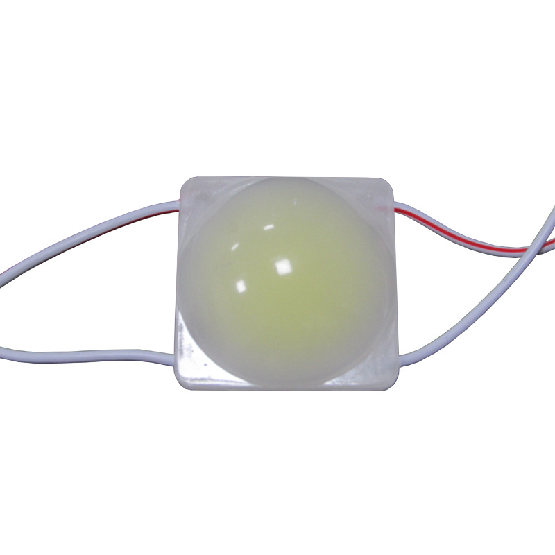 12V 2.4W COB LED Module String Lights 160° Single Color 35*35mm Waterproof Module Light, 20Pcs/String