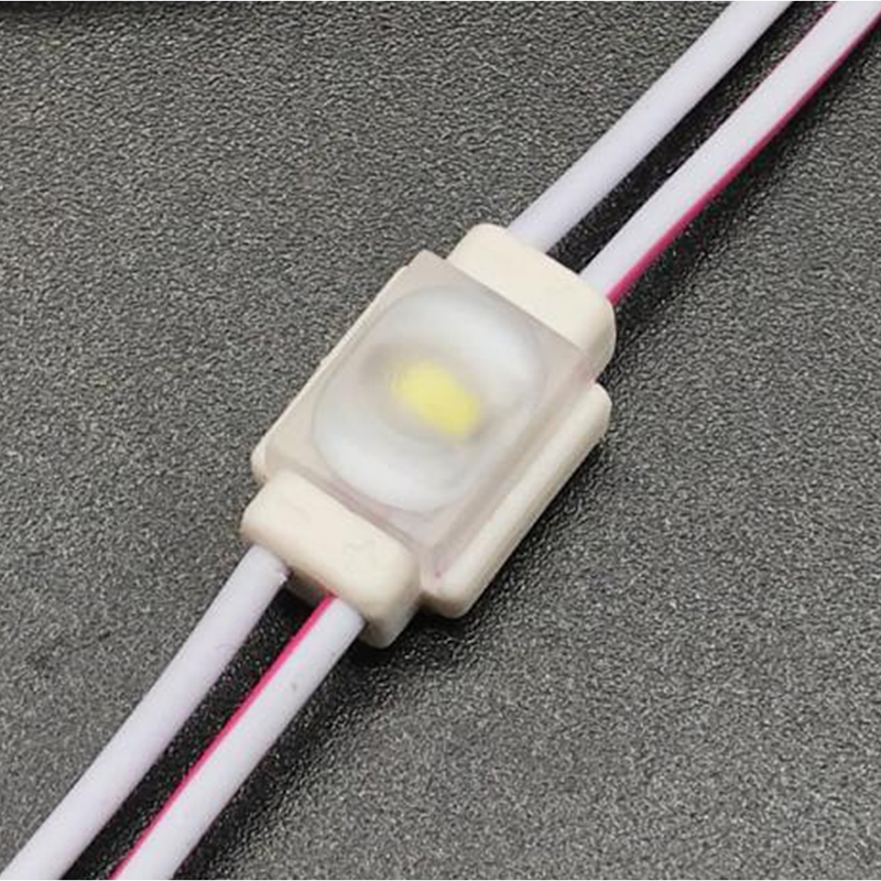 DC12V 0.5W 1 LED-Lampenperlen 7 Farben Optional 16*08mm SMD2835 Superhelle lineare Schildermodule mit hohem CRI 90, einfarbige wasserdichte IP67-LED-Modul-Lichterketten, 20 Stück/Lichterkette
