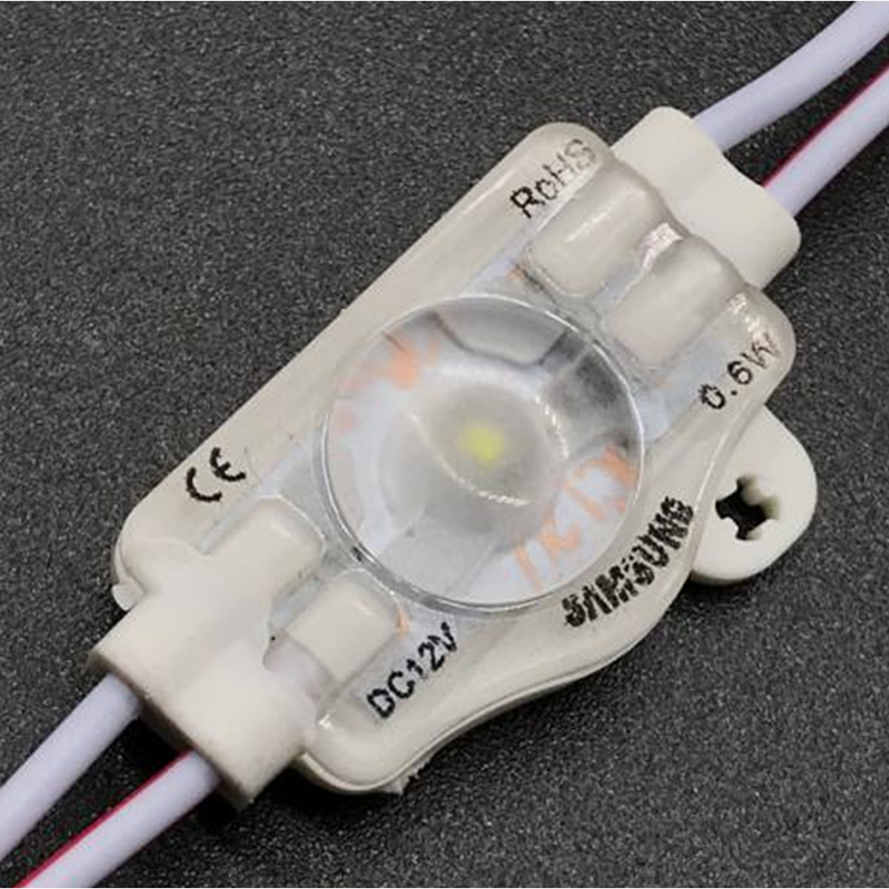 DC12V 0.5W 1 LED lamp beads 7 Colors Optional 30*20mm SMD2835 High CRI 90 Super Bright Linear Sign Modules, Single Color Waterproof IP65 LED Module String Lights, 20Pcs/String