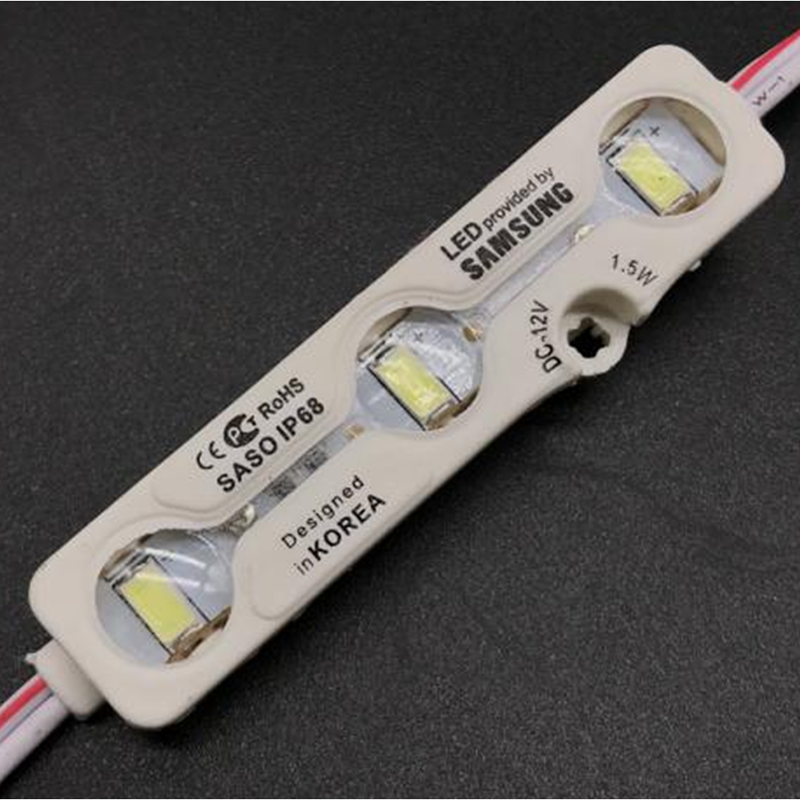 DC12V 1.2W 7 Colors Optional 66*20mm SMD5630 High CRI 90 Super Bright Linear Sign Modules, Single Color Waterproof IP65 LED Module String Lights, 20Pcs/String