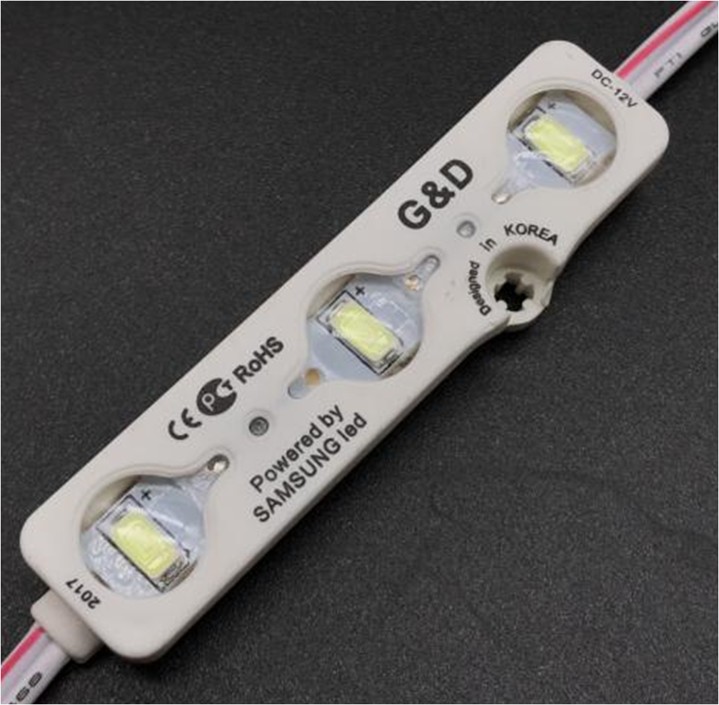 DC12V 1.2W 7 Colors Optional 66*21mm SMD5630 High CRI 90 Super Bright Linear Sign Modules, Single Color Waterproof IP65 LED Module String Lights, 20Pcs/String