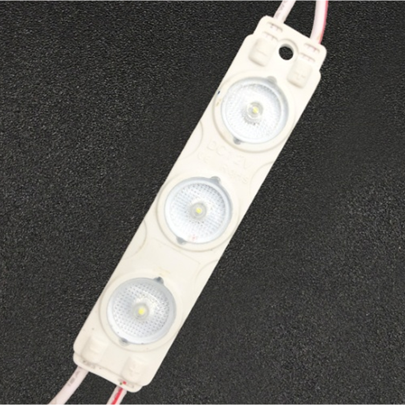 DC12V 1.44W 3 LED lamp beads 7 Colors Optional 73*16mm SMD2835 High CRI 90 Super Bright Linear Sign Modules, Single Color Waterproof IP65 LED Module String Lights, 20Pcs/String