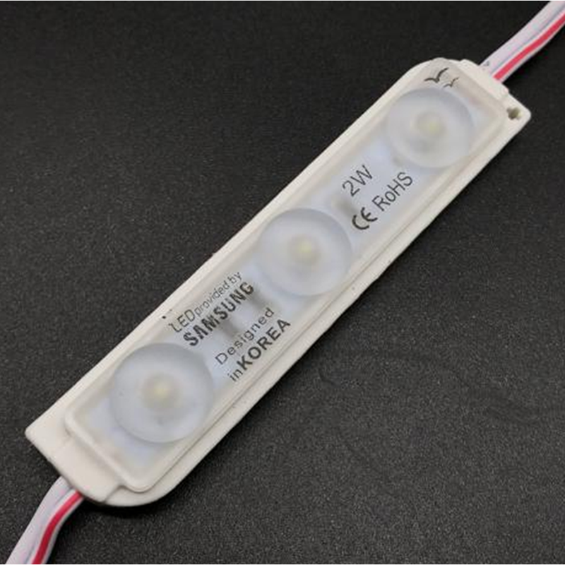 DC12V 3W 7 Colors Optional 78*18mm SMD3030 High CRI 90 Super Bright Linear Sign Modules, Single Color Waterproof IP65 LED Module String Lights, 20Pcs/String