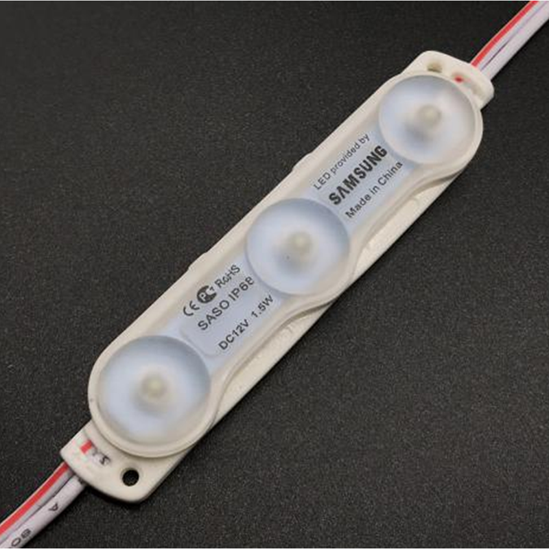 DC12V 1.5W 3 LED lamp beads 7 Colors Optional 80*16mm SMD2835 High CRI 90 Super Bright Linear Sign Modules, Single Color Waterproof IP67 LED Module String Lights, 20Pcs/String DC12V 1.5W 3 LED lamp beads 7 Colors Optional 80*16mm SMD2835 High CRI 90 Super Bright Linear Sign Modules, Single Color Waterproof IP67 LED Module String Lights, 20Pcs/String