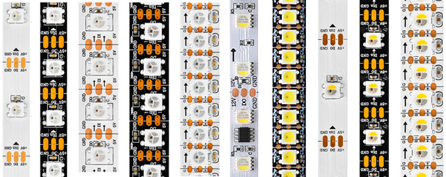 DC12V Dual Signal LB1934A 3-in-1 WWA LED Strip WW+NW+CW