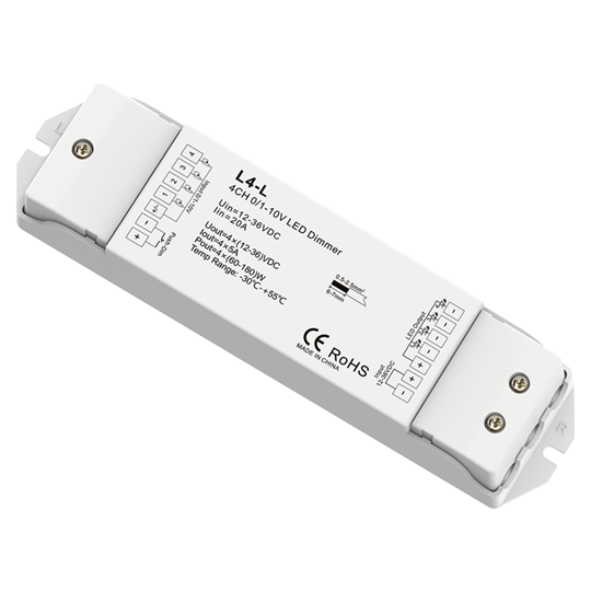 0/1-10V konstantní napětí LED stmívač L4-L Pro malé LED pásky