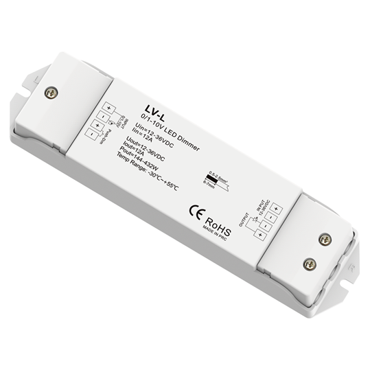 0/1-10V konstantní napětí LED stmívač LV-L Pro LED pásy