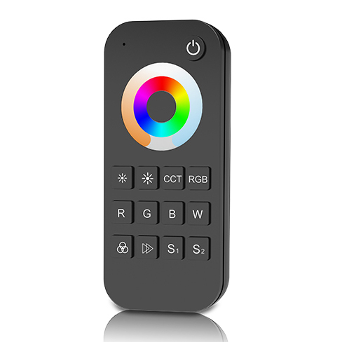 1 Zone RF 2.4G LED 3-in-1-Fernbedienung RT5 Für einfarbige, zweifarbige, RGB-, RGBW- oder RGB+CCT-LED-Controller oder LED-Streifenlichter im Freien
