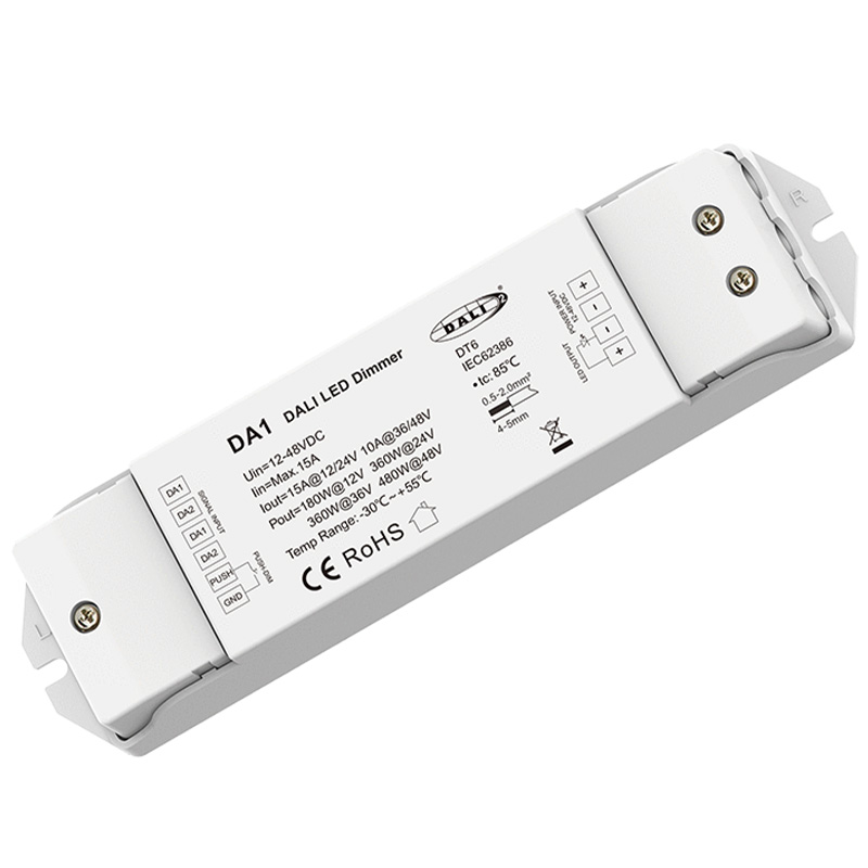 12 až 48 V DC konstantní napětí DALI DT6 LED Stmívač světel DA1