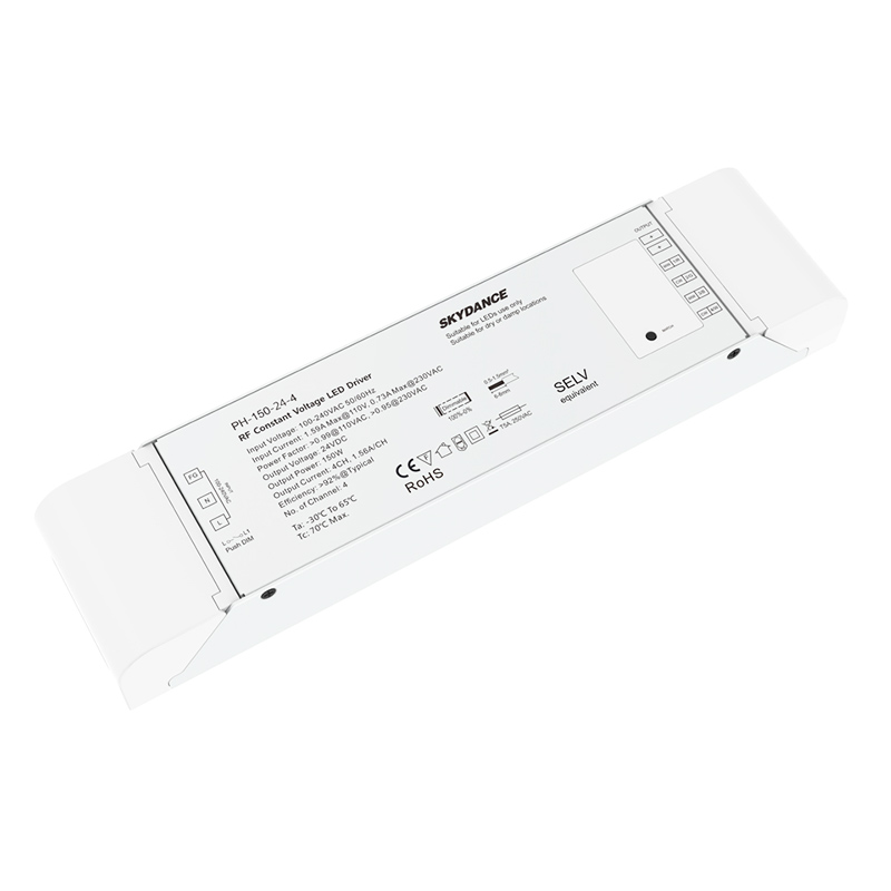 150W 4CH 24VDC CV Wireless Dim &switch Dim LED Driver PH-150-24-4