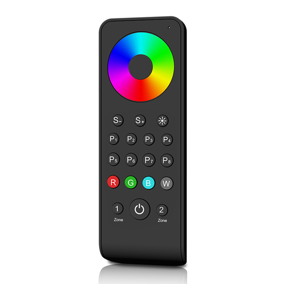 2-Zonen-RF-2.4-G-LED-RGB/RGBW-Fernbedienung RS3 Für RGB- oder RGBW-LED-Controller, Dimmtreiber oder Motorrad-LED-Streifenlichter