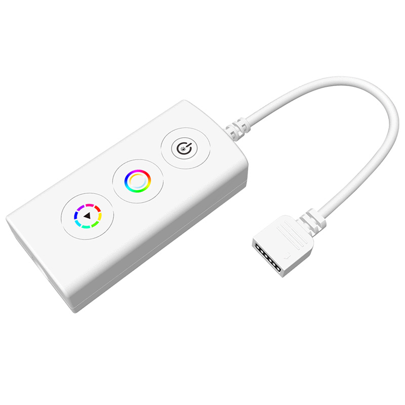 3 tlačítko 5 až 24 V DC Tuya WiFi RGB CCT LED ovladač VD5 (WT)