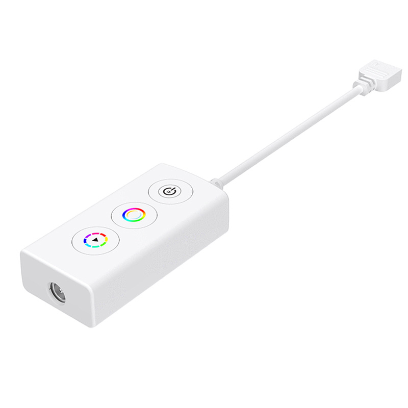 3 tlačítko 5 až 24 V DC Tuya WiFi RGB CCT LED ovladač VD5 (WT)
