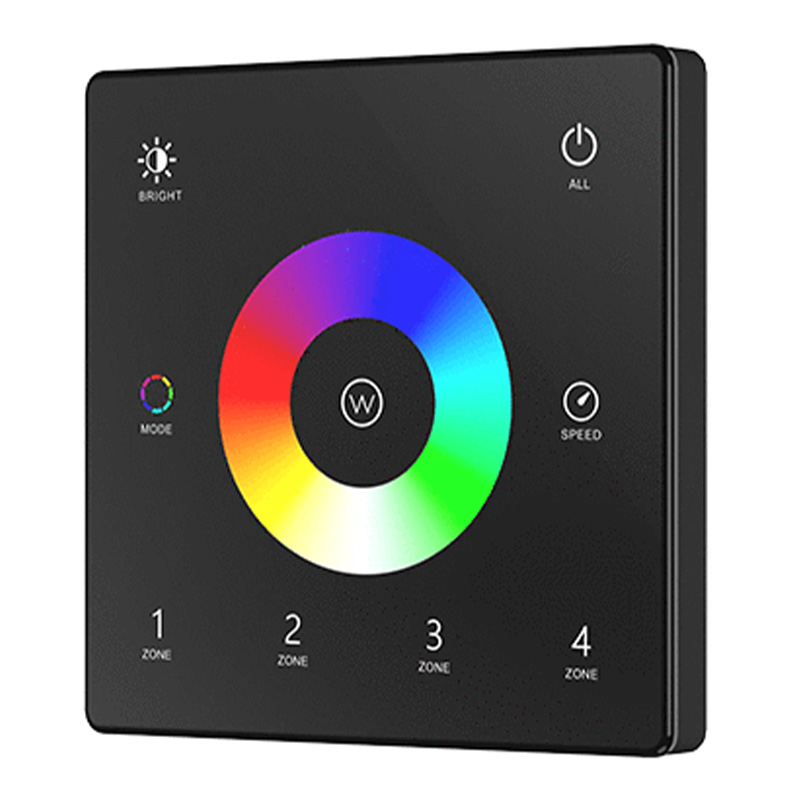 4zónový RGB LED dotykový panel s konstantním napětím RF dálkový ovladač TW4-4