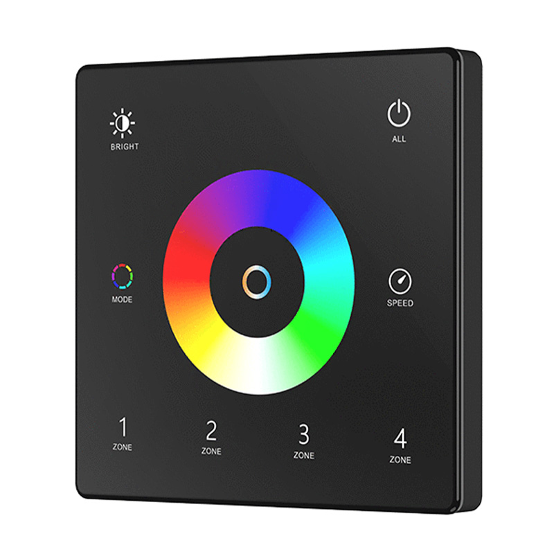 4zónový RGB CCT LED ovladač dotykový panel s RF TW5-4