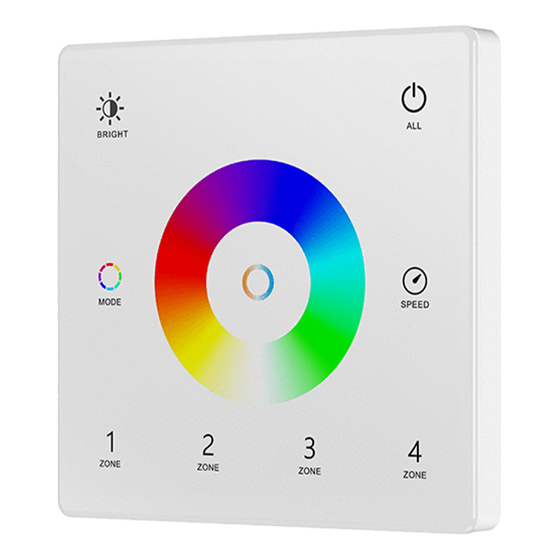 4 Zone RGB CCT LED Controller Touch Panel with RF TW5-4 4 Zone RGB CCT LED Controller Touch Panel with RF TW5-4