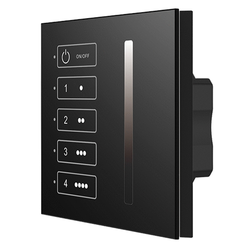 4zónový LED ovladač Dotykový panel DALI Master TL4-1D