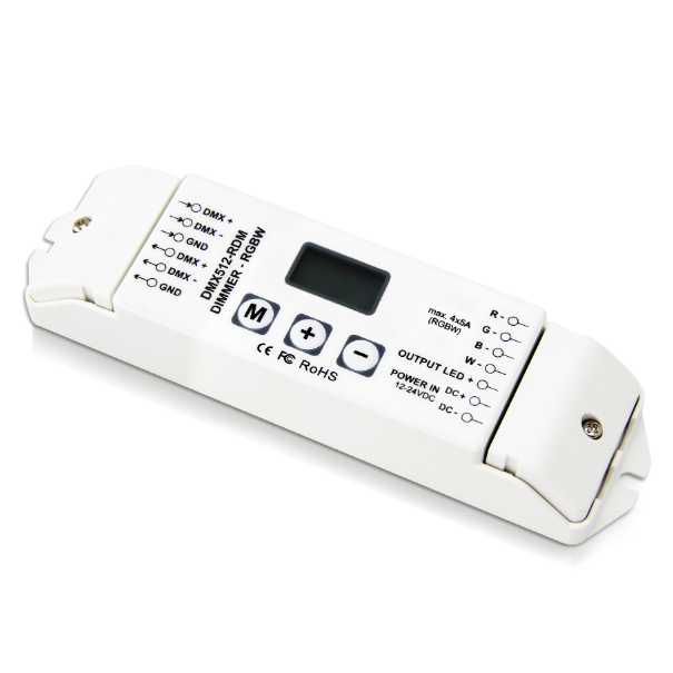 DC12V-24V LED dekodér DMX512-RDM DC12V-24V LED dekodér DMX512-RDM