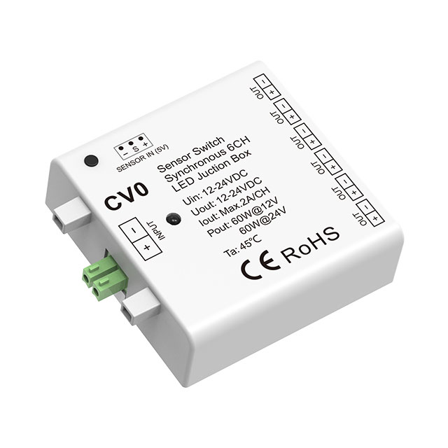 12-24VDC Synchronous 6CH LED Junction Box CV0, Compatible With Sensor Control