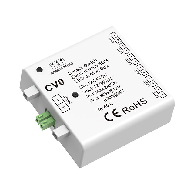 12-24VDC Synchronous 6CH LED Junction Box CV0, Compatible With Sensor Control 12-24VDC Synchronous 6CH LED Junction Box CV0, Compatible With Sensor Control