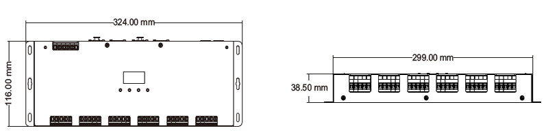 D24B 4v1 LED osvětlovací pás DMX 512 a struktury dekodéru RDM
