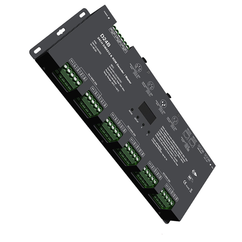 D24B 16Bit 24CH 4v1 LED osvětlovací pás DMX 512 a dekodér RDM D24B 16Bit 24CH 4v1 LED osvětlovací pás DMX 512 a dekodér RDM
