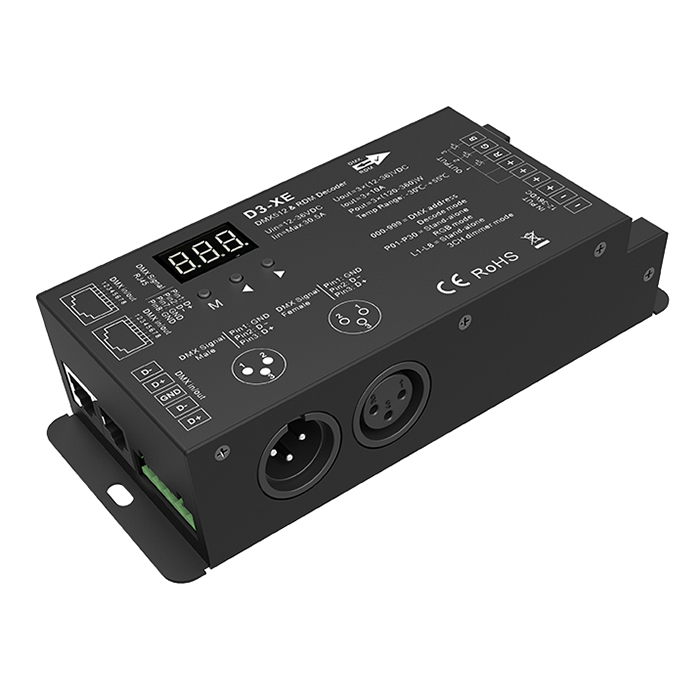 12-36VDC 3CH*10A CV DMX Decoder D3-XE 12-36VDC 3CH*10A CV DMX Decoder D3-XE