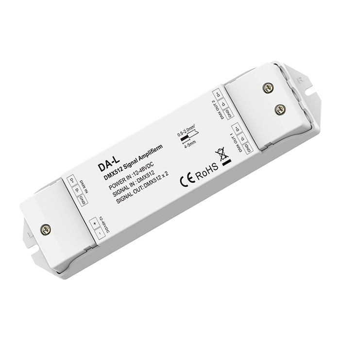 DA-L 2 kanálový zesilovač distribuce signálu DMX DA-L 2 kanálový zesilovač distribuce signálu DMX