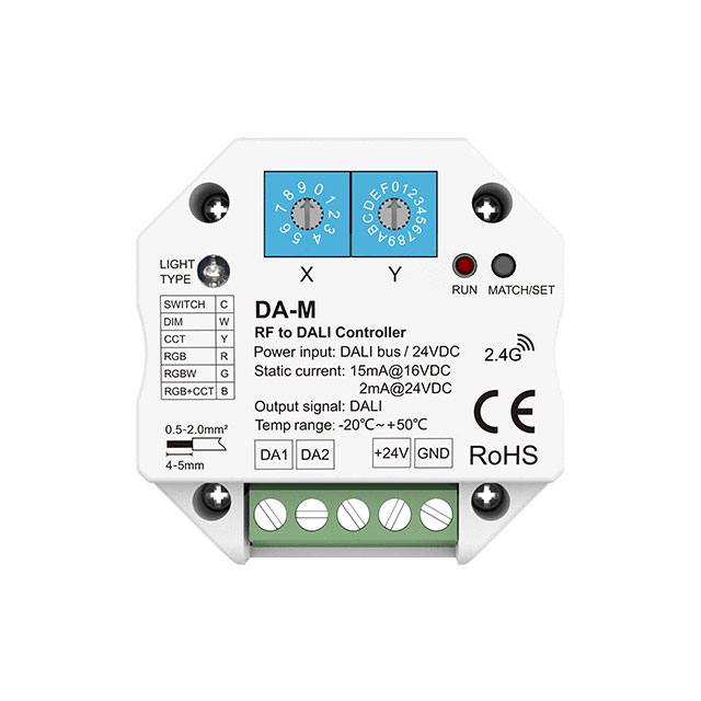 DA-M RF Remote DALI Lighting Controller Master Wireless Module DA-M RF Remote DALI Lighting Controller Master Wireless Module