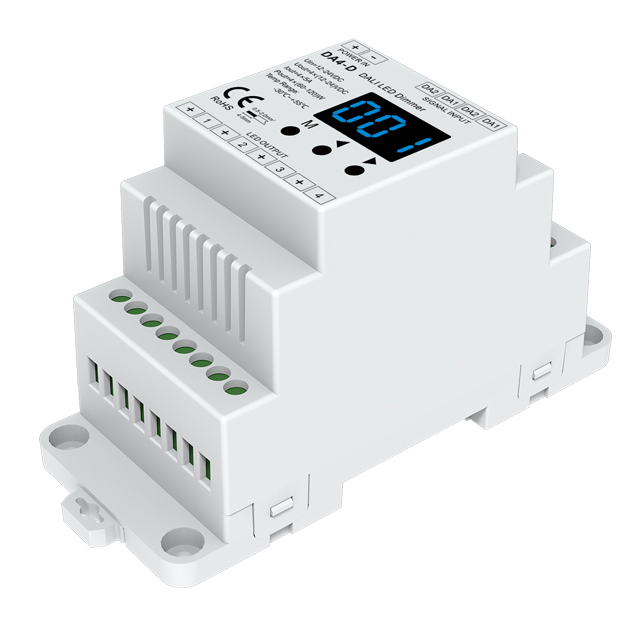 4CH*15A 12-24VDC CV DALI Dimmer DA4-D (Din-Schiene) 4CH*15A 12-24VDC CV DALI Dimmer DA4-D (Din-Schiene)